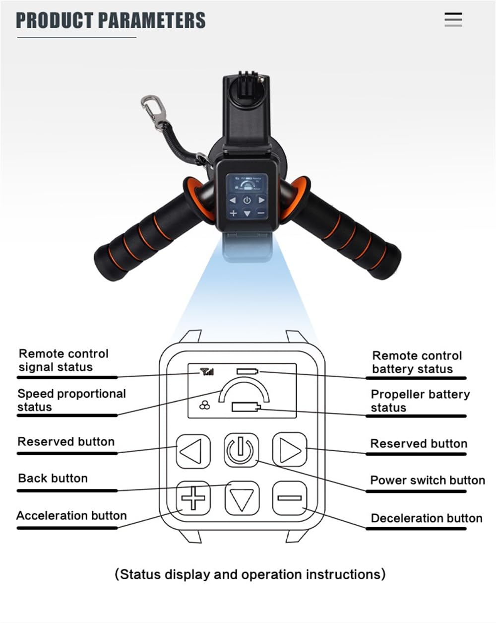 Elektrischer Unterwasser-Scooter mit 500W