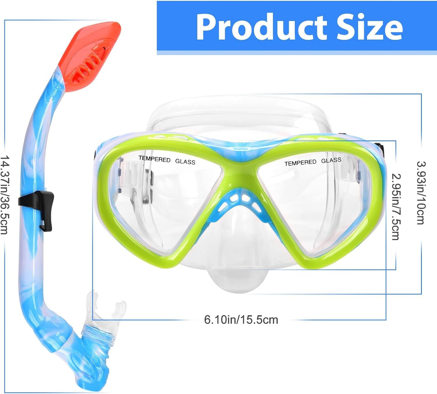 WOVOKA Schnorchelset für Kinder mit HD Tauchmaske