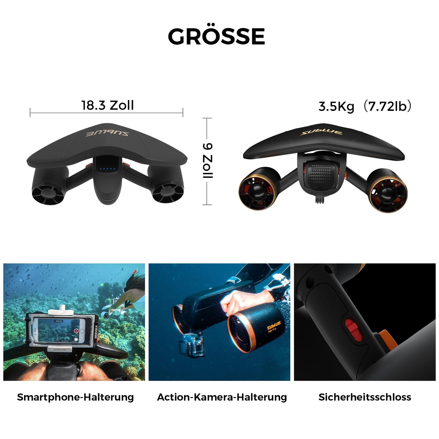 Mix Pro Dual Motor Unterwasser-Scooter