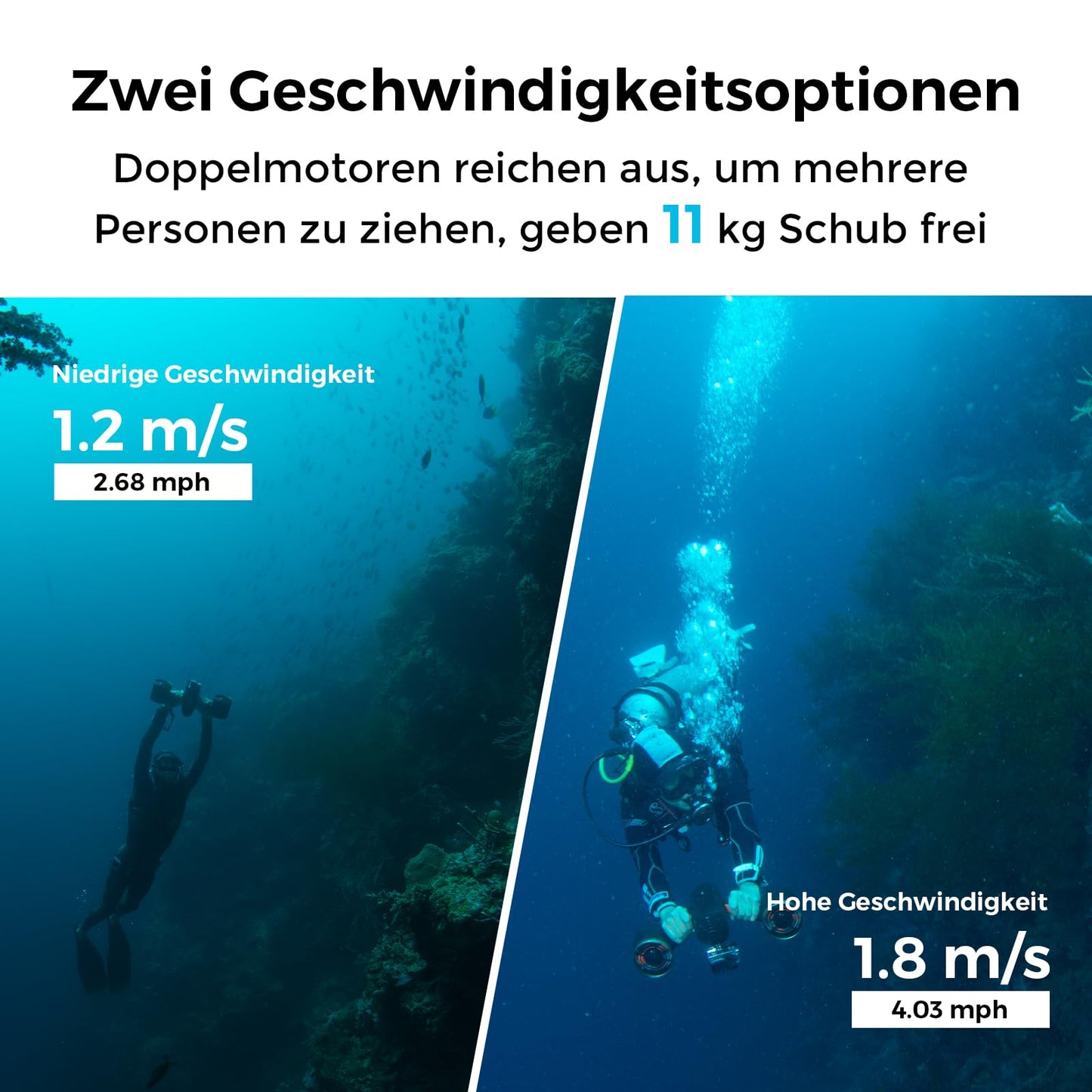 Mix Pro Dual Motor Unterwasser-Scooter