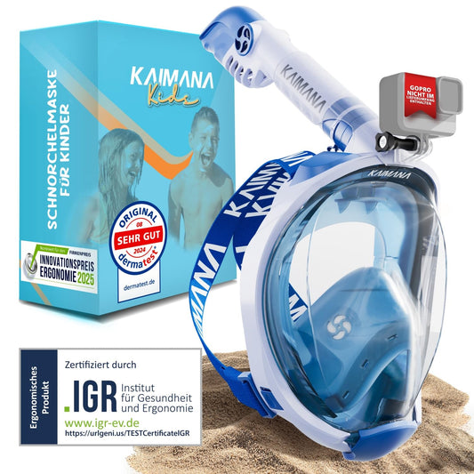 KAIMANA® CO₂-sichere Schnorchelmaske für Kinder